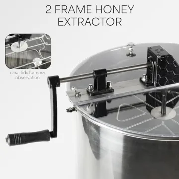VIVO Honey Extractor - Stainless Steel Manual Spinner