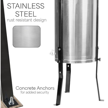 VIVO Honey Extractor - Stainless Steel Manual Spinner