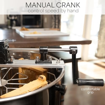 VIVO Honey Extractor - Stainless Steel Manual Spinner