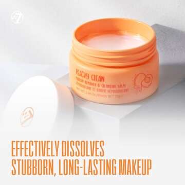 W7 Peachy Clean Face Cleansing Balm Makeup Remover