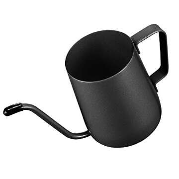 Long Narrow Spout Coffee Pot (8.7 Oz) Small Fine Stainless Pour Over Drip Coffee Pot Gooseneck Tea K...
