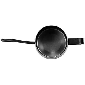 Long Narrow Spout Coffee Pot (8.7 Oz) Small Fine Stainless Pour Over Drip Coffee Pot Gooseneck Tea Kettle(Black, 250ML)