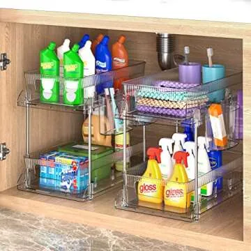 VIVAIVE 2-Tier Bathroom Organizer - Smart Space Saver
