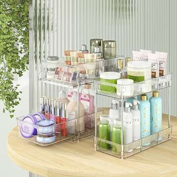 VIVAIVE 2-Tier Bathroom Organizer - Smart Space Saver