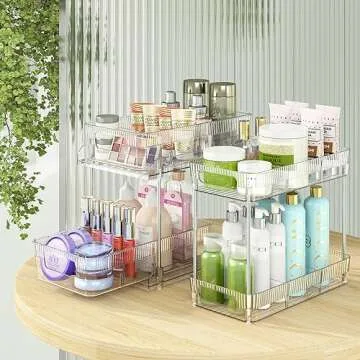 VIVAIVE 2-Tier Bathroom Organizer - Smart Space Saver