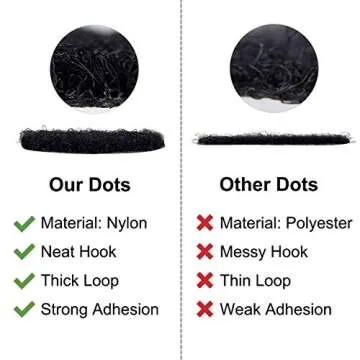 1000pcs Hook and Loop Dots 3/4 in Diameter Sticky Back Dots Heavy Duty Self Adhesive Dot Tapes for School Classroom(White)