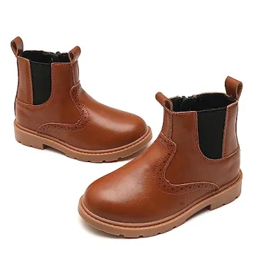 DADAWEN Waterproof Ankle Boots for Kids - Stylish & Functional