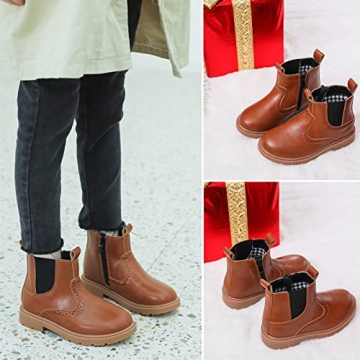 DADAWEN Waterproof Ankle Boots for Kids - Stylish & Functional