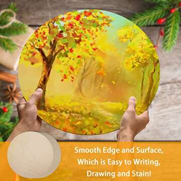 Unfinished Round Wood Circle Signs