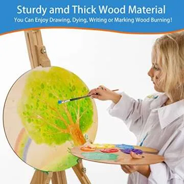 Unfinished Round Wood Circle Signs