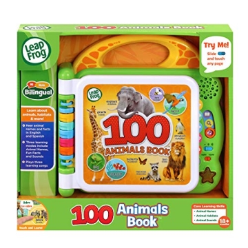 LeapFrog 100 Animals Book - Green Learning Toy