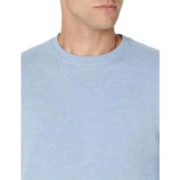 Amazon Essentials Men's Fleece Crewneck Sweatshirt in Light Blue Heather