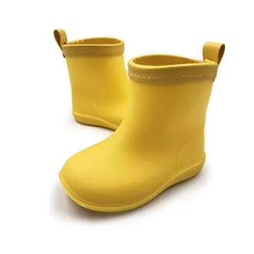 Amoji Boy's Waterproof Rain Boots for Toddlers