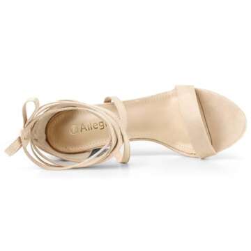 Chic Allegra K Women's Strappy Lace Up Heels