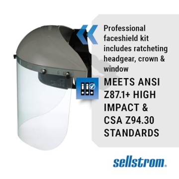 Lightweight Sellstrom Advantage Face Shield with Headgear