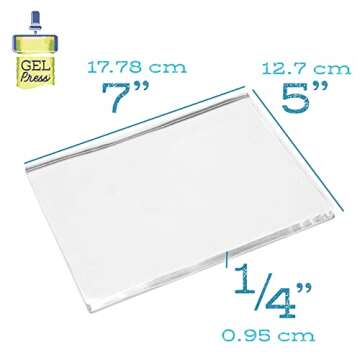 Gel Press 5”x7” Monoprinting Plate for Arts and Crafts