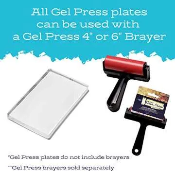 Gel Press 5”x7” Monoprinting Plate for Arts and Crafts
