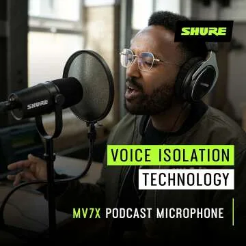 Shure MV7X XLR Dynamic Podcast Microphone