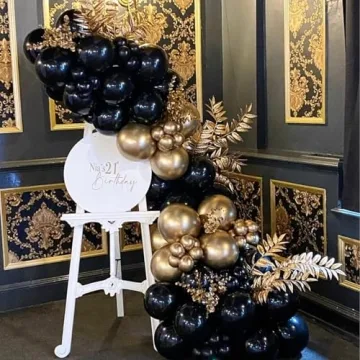 Elegant Black & Gold Balloons for Every Celebration