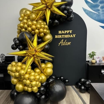Elegant Black & Gold Balloons for Every Celebration
