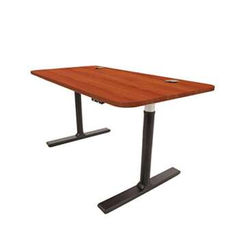 ApexDesk Vortex Series 60" Electric Height Adjustable Standing Memory Controller Desk, Cherry