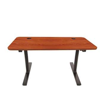 ApexDesk Vortex Series 60" Electric Height Adjustable Standing Memory Controller Desk, Cherry