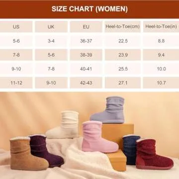 LongBay Women's Stylish Chenille Bootie Slippers