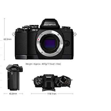 OM SYSTEM OLYMPUS OM-D E-M10 Mark II Mirrorless Camera with 14-42mm II R Lens (Silver)