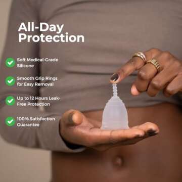 OrganiCup Menstrual Cup by AllMatters - Size A - Superior to Pads & Tampons - Voted Best Menstrual Cup by Reviewed - Made in Germany - Soft and Flexible