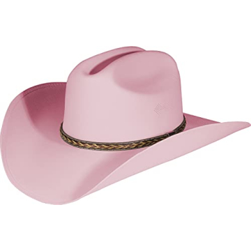 Enimay Western Cowboy Hat in Classic Pink - Stylish & Durable