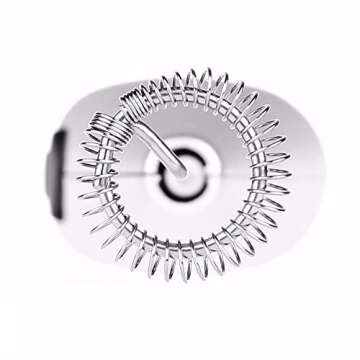 Handheld Electric Milk Frother with Stainless Steel Whisk - Portable Foam Maker