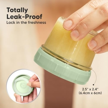KeaBabies 12pk Glass Baby Food Containers - Durable & Safe