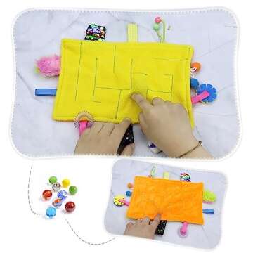 Marble Maze Mat Fidget Sensory Stress Anxiety Relief Toys Fidget Mats for Autism Tactile Sensory Tools Relax and Improve Focus