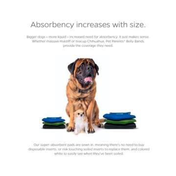 Pet Parents® Washable Belly Bands for Male Dogs (3pack) + Extendrs® of Durable Dog Diapers Male, Premium Male Dog Diapers & Dog Wraps (Small, Gentlemen)