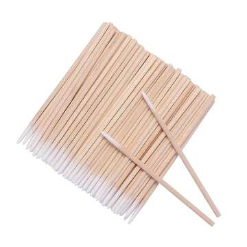 1200 Natural Wooden Cotton Swabs for Makeup and Cleaning