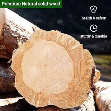 Rectangle Solid Wood Coffee Table - Modern Scandinavian Style