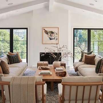 Rectangle Solid Wood Coffee Table - Modern Scandinavian Style