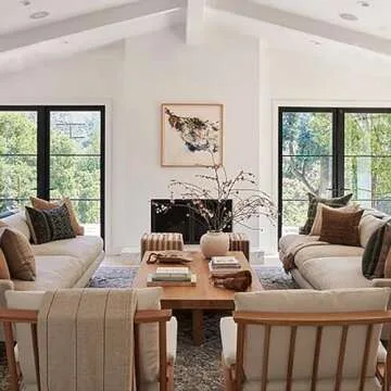 Rectangle Solid Wood Coffee Table - Modern Scandinavian Style