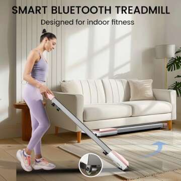 Smart Walking Pad Treadmill for Home and Office Fitness