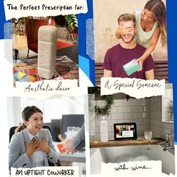 Xanax Candle with Gift Box - XANDLE - Cool Candles - White Elephant gifts for Adults Funny Candles - Novelty Candles - Weird Gifts - Funny Nurse Gifts - Eccentric Decor - Weird Decor - Gag Gift Candle