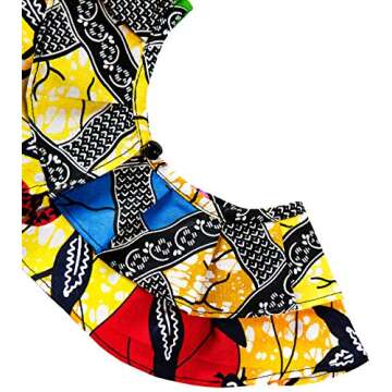 SHENBOLEN Women African Print Shawl Ankara Scarf - One Size