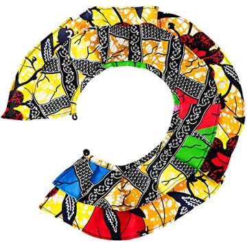 SHENBOLEN Women African Print Shawl Ankara Scarf - One Size