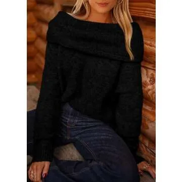 Chic PRETTYGARDEN Women’s Off-Shoulder Sweater for All Seasons
