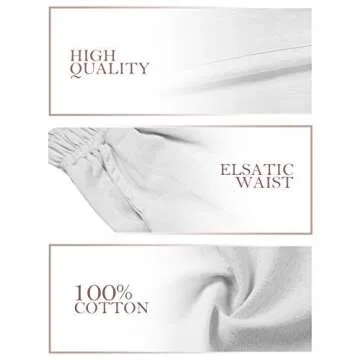 ECUPPER Casual Cotton Wide Leg Cropped Pants for Women