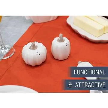 Pumpkin Shaped Salt and Pepper Shakers for Fall