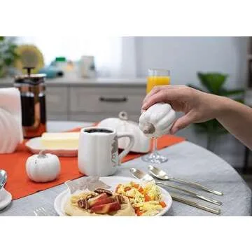 Pumpkin Shaped Salt and Pepper Shakers for Fall