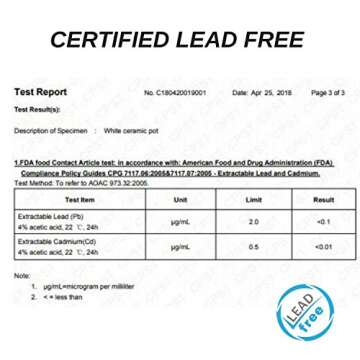 Ceramic Neti Pot, Certified Lead Free: Dishwasher,Microwave Safe. Ergonomic Shape, Comfortable Spout.