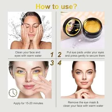 24K Gold Eye Patches for Dark Circles & Puffiness