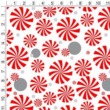 GRAPHICS & MORE Peppermint Swirl Gift Wrap Wrapping Paper Roll