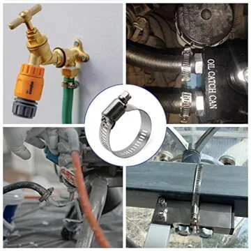 Stainless Steel Hose Clamps for Pipe & Fuel Line Repair